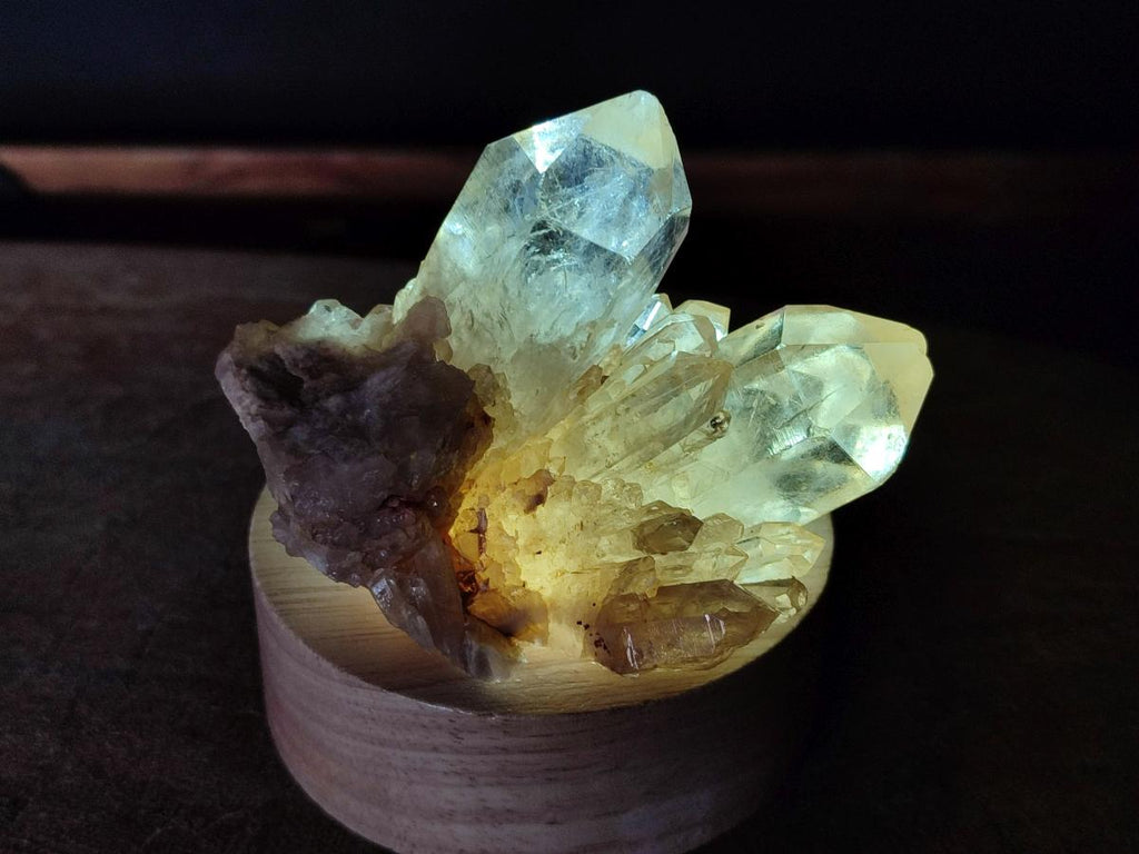 Natural Mixed Citrine and Luena Quartz Cascading Crystal Clusters x 12 From Luena, Congo - Toprock Gemstones and Minerals 
