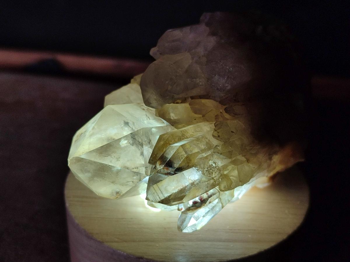 Natural Mixed Citrine and Luena Quartz Cascading Crystal Clusters x 12 From Luena, Congo - Toprock Gemstones and Minerals 
