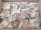Natural Mixed Citrine and Luena Quartz Cascading Crystal Clusters x 12 From Luena, Congo - Toprock Gemstones and Minerals 