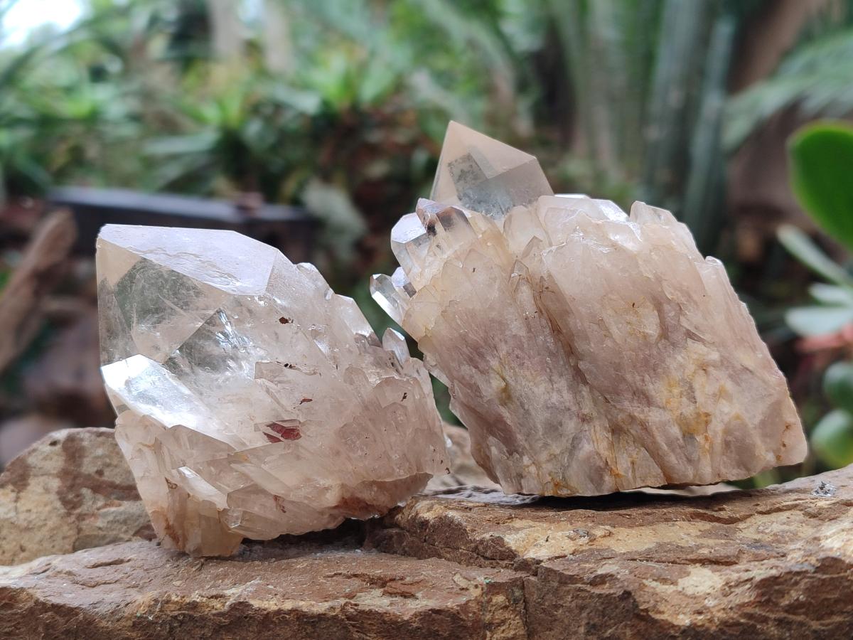 Natural Mixed Citrine and Luena Quartz Cascading Crystal Clusters x 12 From Luena, Congo - Toprock Gemstones and Minerals 