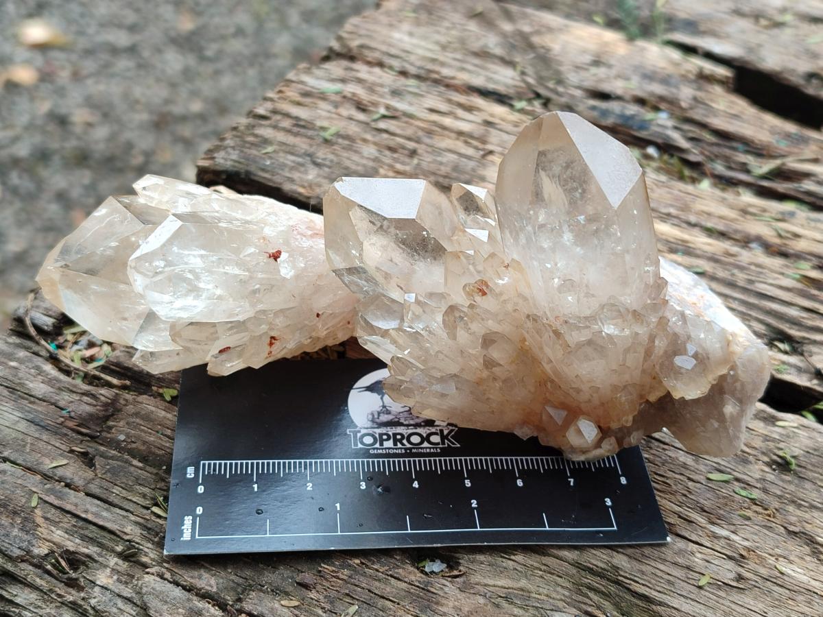 Natural Mixed Citrine and Luena Quartz Cascading Crystal Clusters x 12 From Luena, Congo - Toprock Gemstones and Minerals 