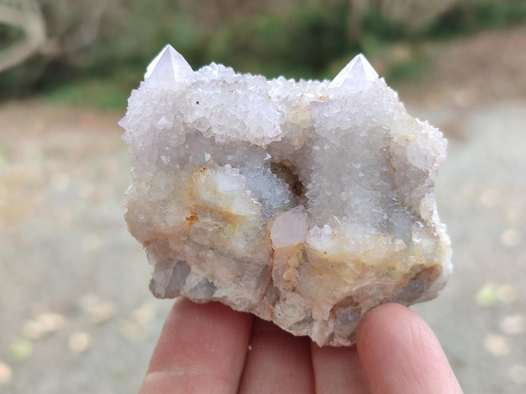 Natural Pale Lilac Spirit Amethyst Drusy Clusters x 12 From Boekenhouthoek, South Africa - Toprock Gemstones and Minerals 