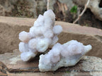 Natural Pale Lilac Spirit Amethyst Drusy Clusters x 12 From Boekenhouthoek, South Africa - Toprock Gemstones and Minerals 