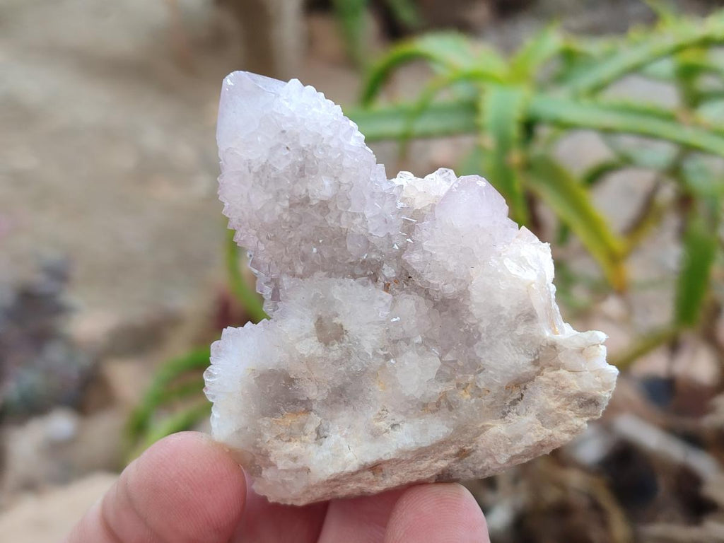 Natural Pale Lilac Spirit Amethyst Drusy Clusters x 12 From Boekenhouthoek, South Africa - Toprock Gemstones and Minerals 