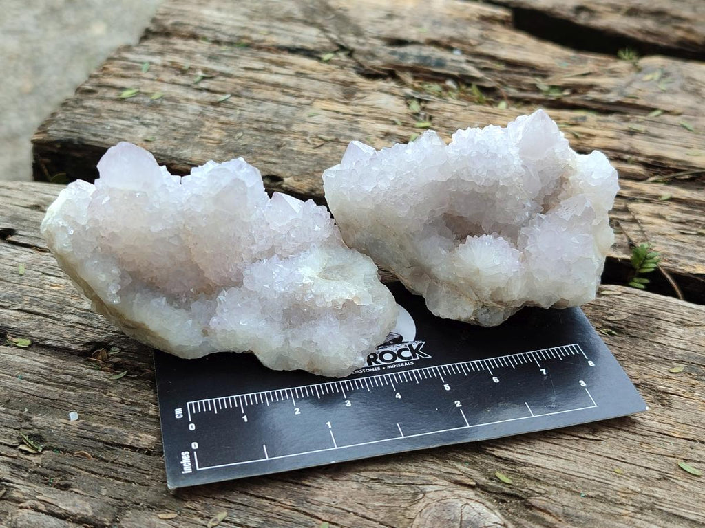 Natural Pale Lilac Spirit Amethyst Drusy Clusters x 12 From Boekenhouthoek, South Africa - Toprock Gemstones and Minerals 