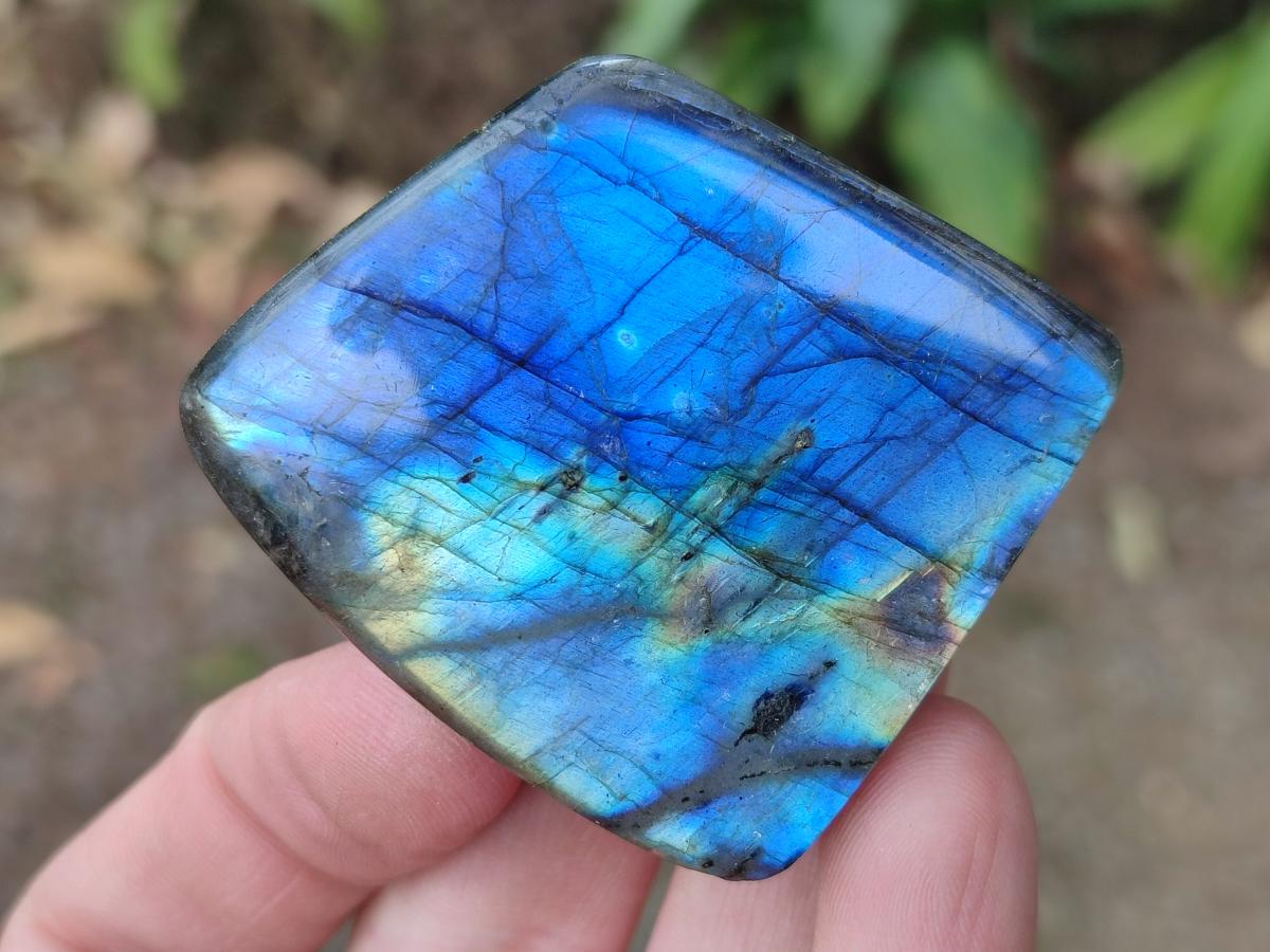 Polished Small Spectrolite Labradorite Standing Display Pieces x 15 From Madagascar - Toprock Gemstones and Minerals 