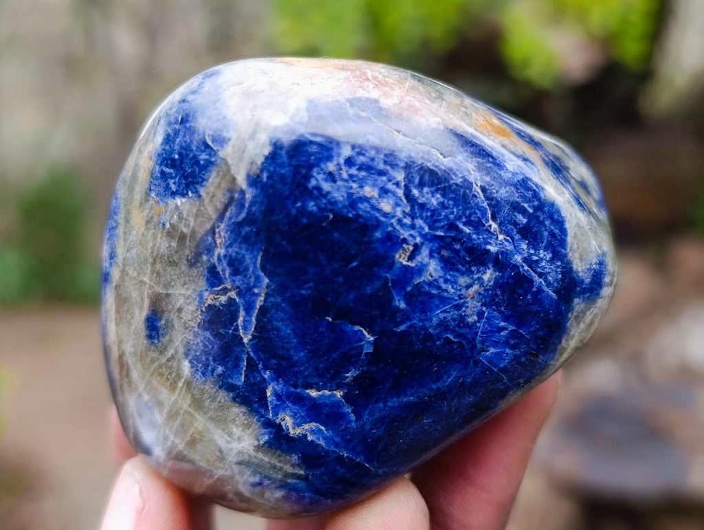 Polished Sodalite Free Forms x 12 From Kunene River, Namibia