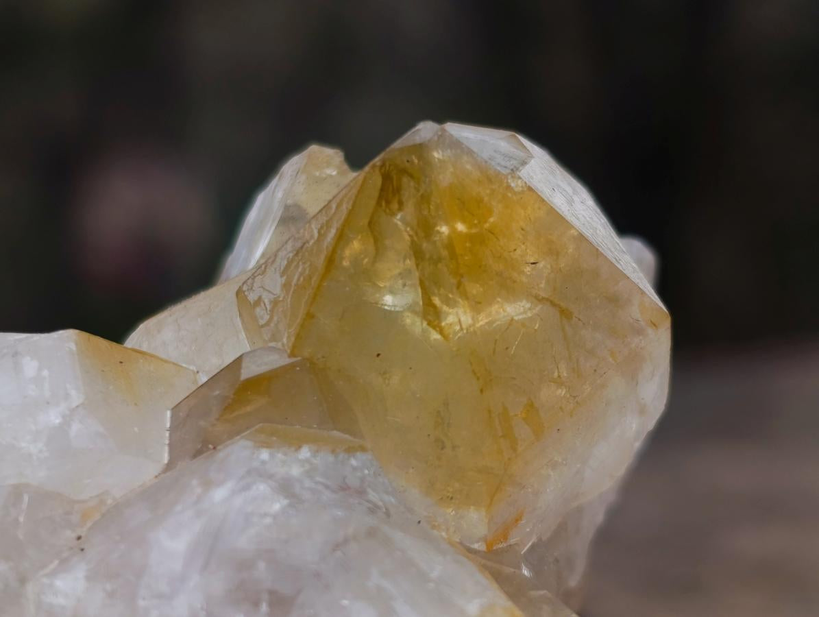 Natural Golden Limonite Quartz Clusters x 24 From Solwezi, Zambia