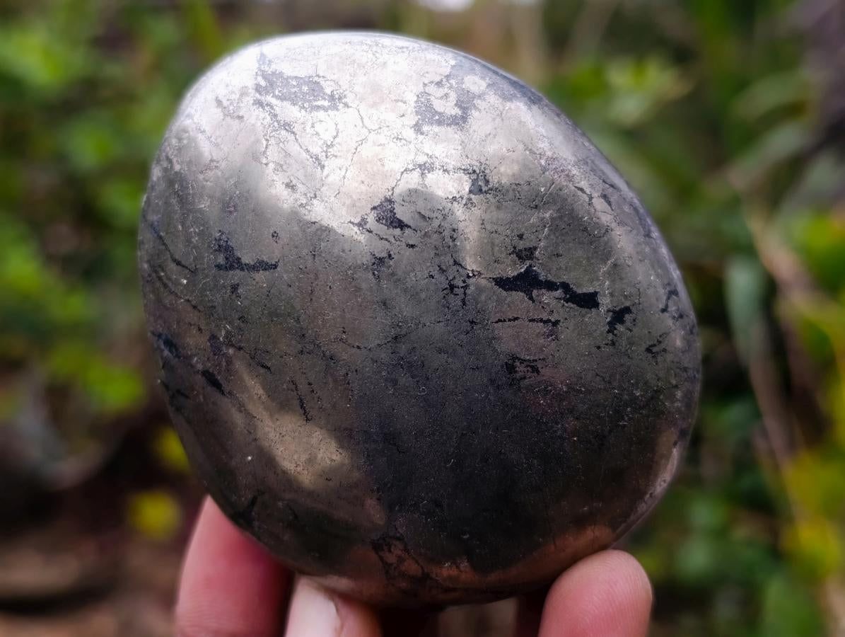 Polished Large Basalt Pharaoh Stone Galets x 4 From Iron Duke Mine, Zimbabwe