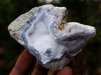Natural Blue Lace Agate Geode Specimens x 22 From Nsanje, Malawi