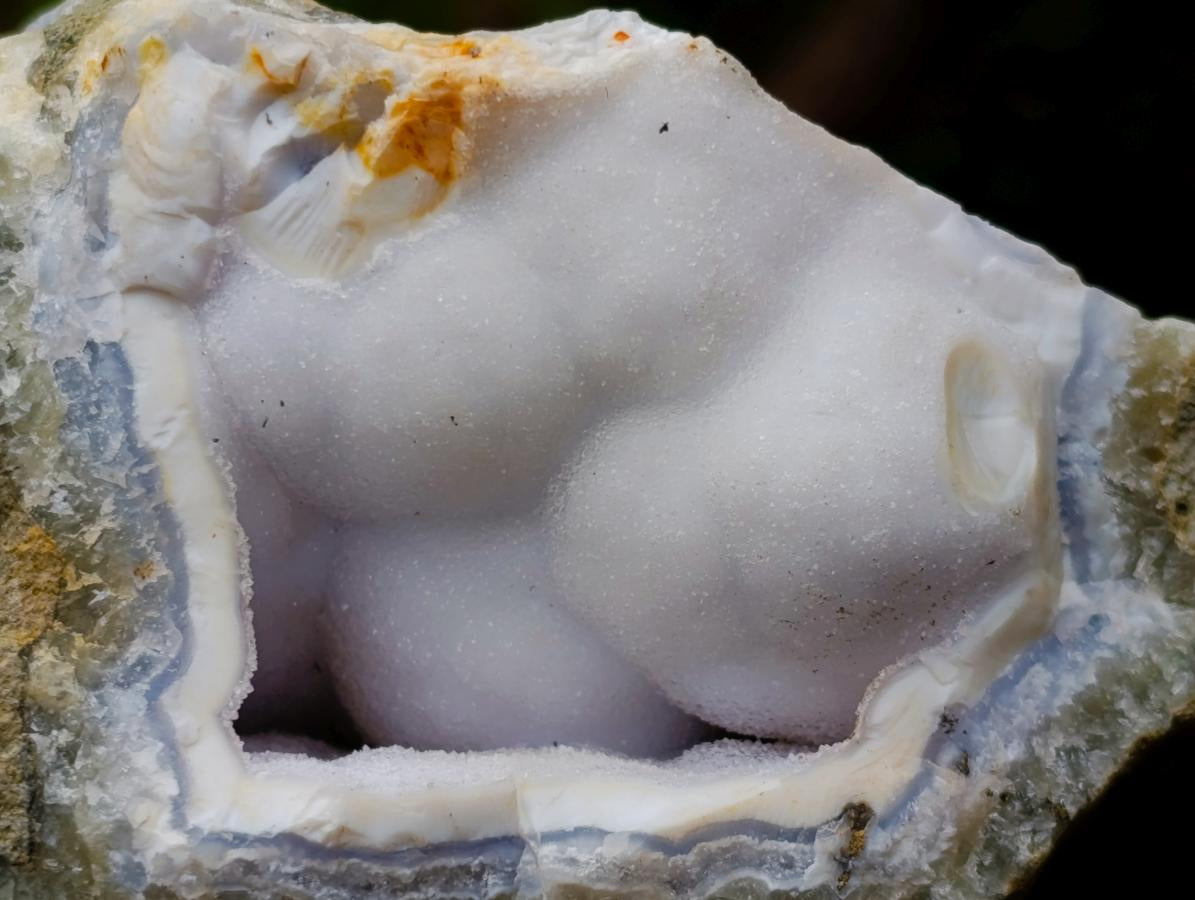 Natural Blue Lace Agate Geode Specimens x 22 From Nsanje, Malawi