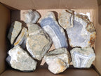 Natural Blue Lace Agate Geode Specimens x 22 From Nsanje, Malawi