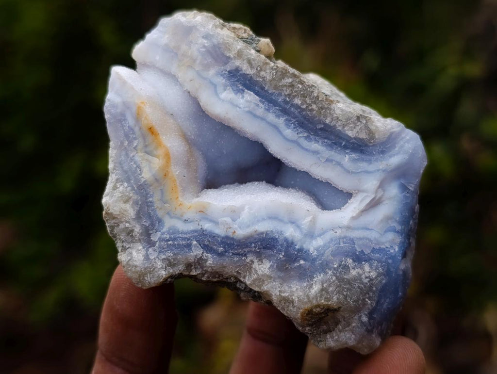 Natural Blue Lace Agate Geode Specimens x 22 From Nsanje, Malawi