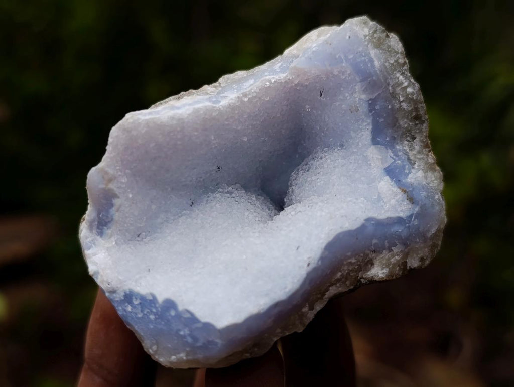 Natural Blue Lace Agate Geode Specimens x 22 From Nsanje, Malawi