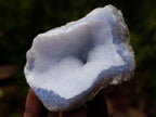 Natural Blue Lace Agate Geode Specimens x 22 From Nsanje, Malawi