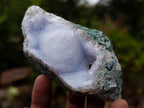 Natural Blue Lace Agate Geode Specimens x 22 From Nsanje, Malawi