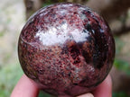 Polished Garnet Spheres x 3 From Mahajanga, Madagascar