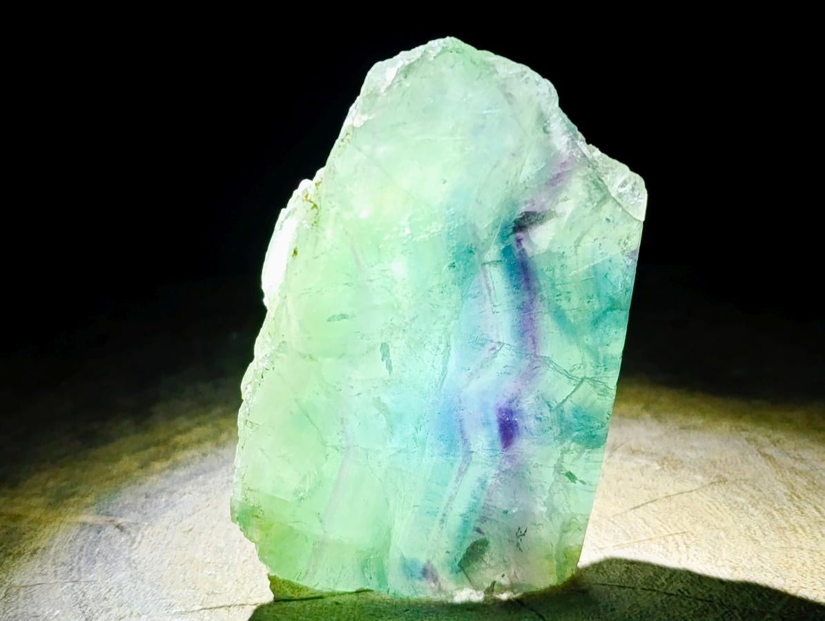 Polished One Side Watermelon Fluorite Slices x 6 From Uis, Namibia