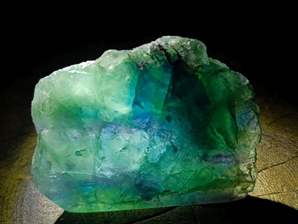 Polished One Side Watermelon Fluorite Slices x 6 From Uis, Namibia