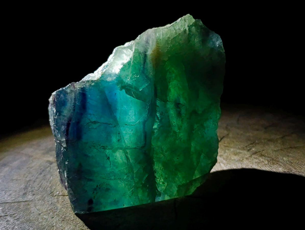 Polished One Side Watermelon Fluorite Slices x 6 From Uis, Namibia