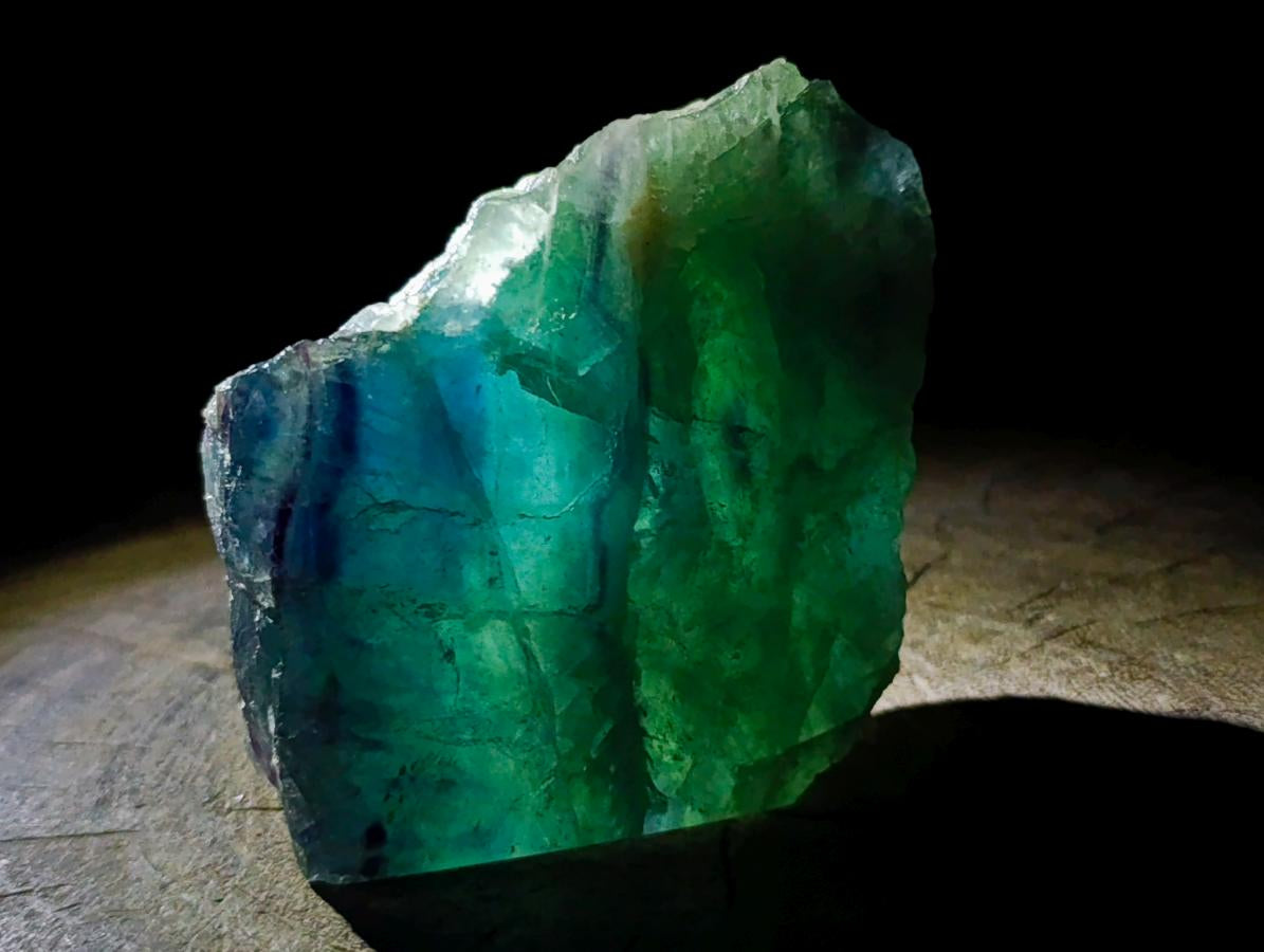 Polished One Side Watermelon Fluorite Slices x 6 From Uis, Namibia