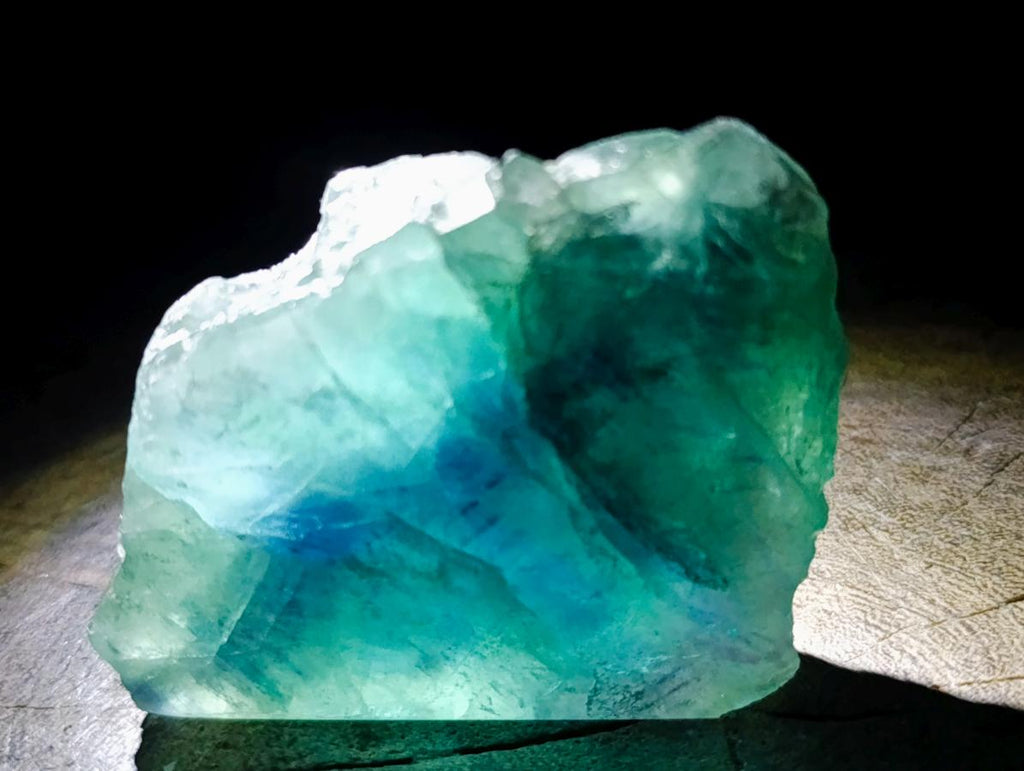 Polished One Side Watermelon Fluorite Slices x 6 From Uis, Namibia
