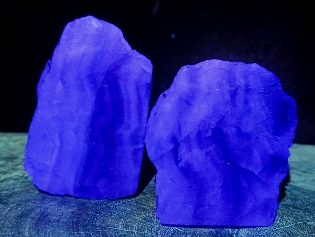 Polished One Side Watermelon Fluorite Slices x 6 From Uis, Namibia