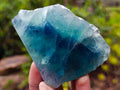 Polished One Side Watermelon Fluorite Slices x 6 From Uis, Namibia