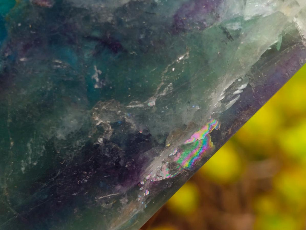 Polished One Side Watermelon Fluorite Slices x 6 From Uis, Namibia