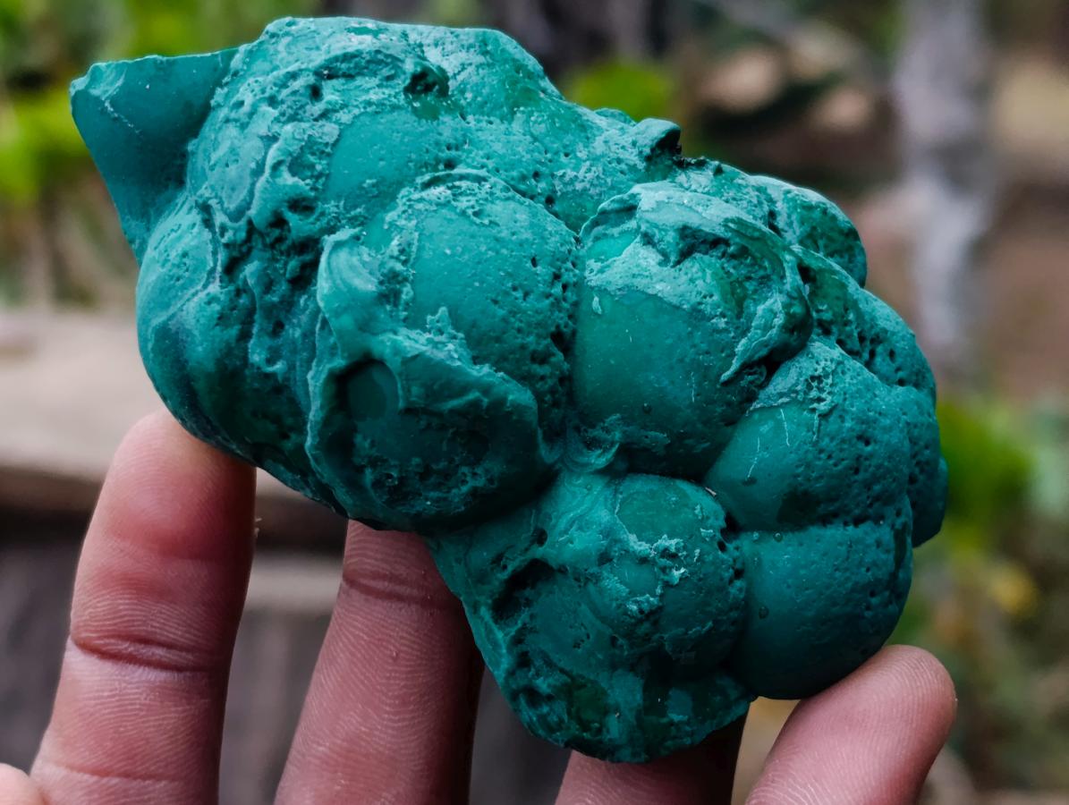 Natural Botryoidal Malachite Specimens x 6 From Congo