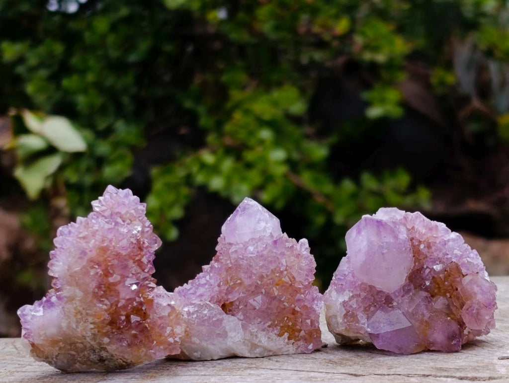 Natural Spirit Amethyst and Spirit Ametrine Clusters x 70 From Boekenhouthoek, South Africa