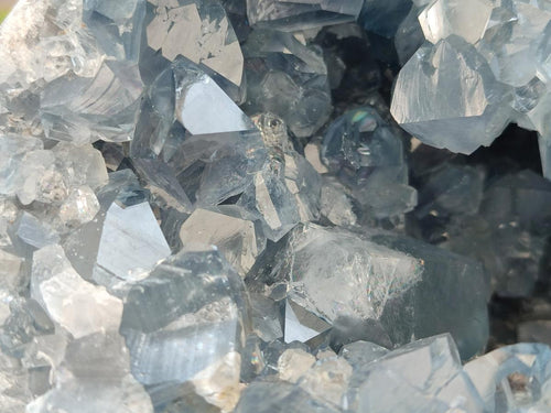 Natural Large Large Blue Celestite Geode Specimen x 1 From Sakoany, Madagascar - Toprock Gemstones and Minerals 