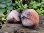 Polished and Natural Red Shashe River Agate Free Forms x 12 From Shashe River, Zimbabwe - Toprock Gemstones and Minerals 