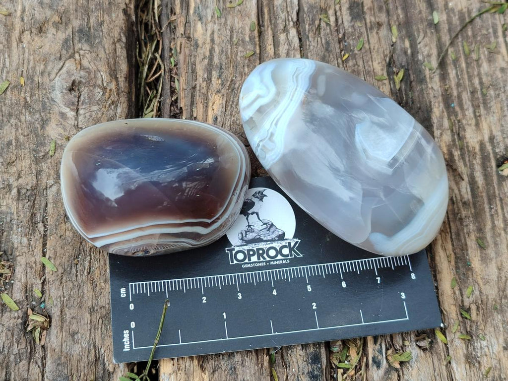 Polished and Natural Red Shashe River Agate Free Forms x 12 From Shashe River, Zimbabwe - Toprock Gemstones and Minerals 