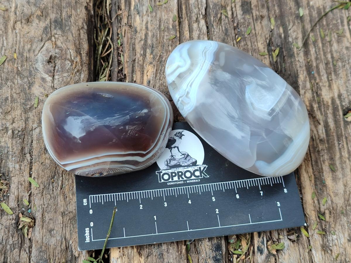 Polished and Natural Red Shashe River Agate Free Forms x 12 From Shashe River, Zimbabwe - Toprock Gemstones and Minerals 