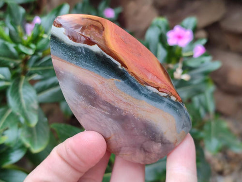 Polished Polychrome Jasper Standing Display Pieces x 3 From NW Coast, Madagascar - Toprock Gemstones and Minerals 