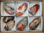 Polished Polychrome Jasper Standing Display Pieces x 3 From NW Coast, Madagascar - Toprock Gemstones and Minerals 