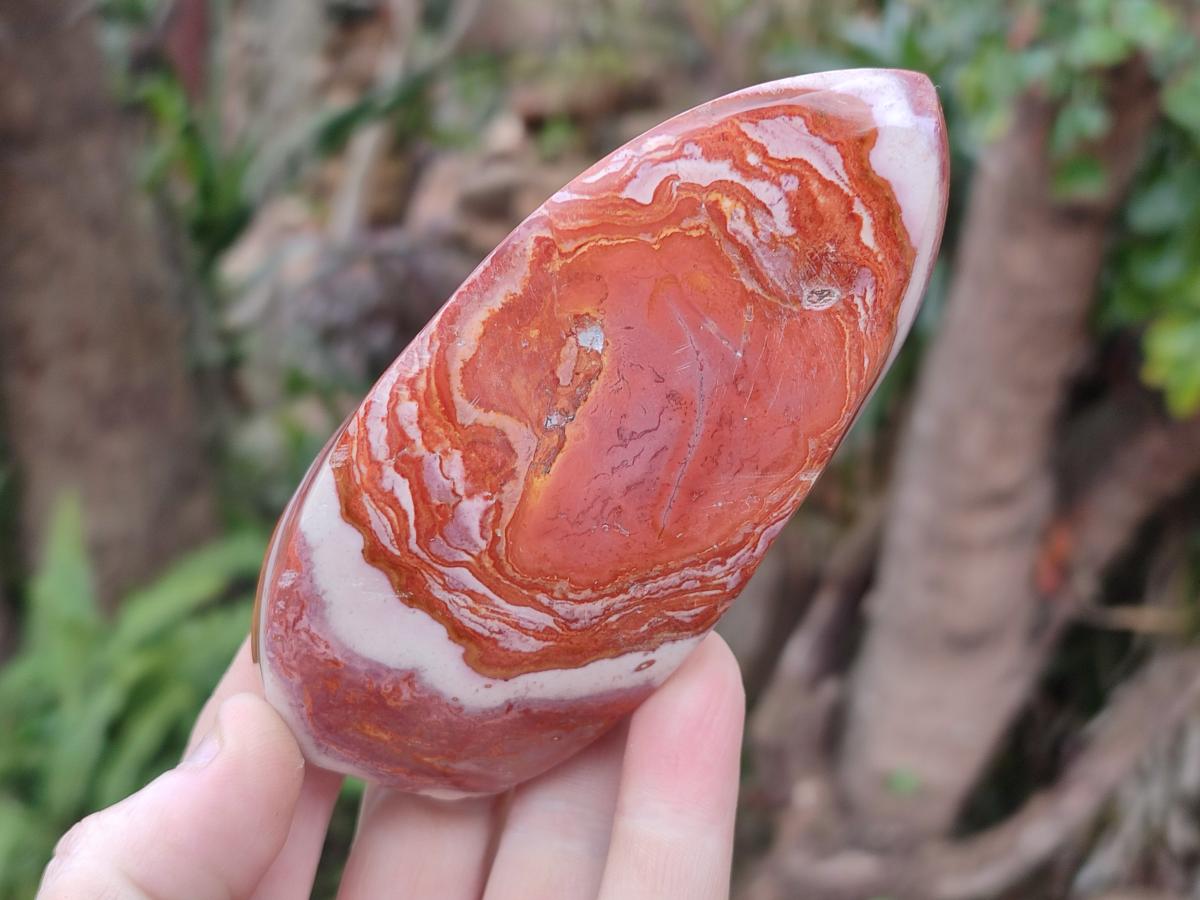 Polished Polychrome Jasper Standing Display Pieces x 3 From NW Coast, Madagascar - Toprock Gemstones and Minerals 