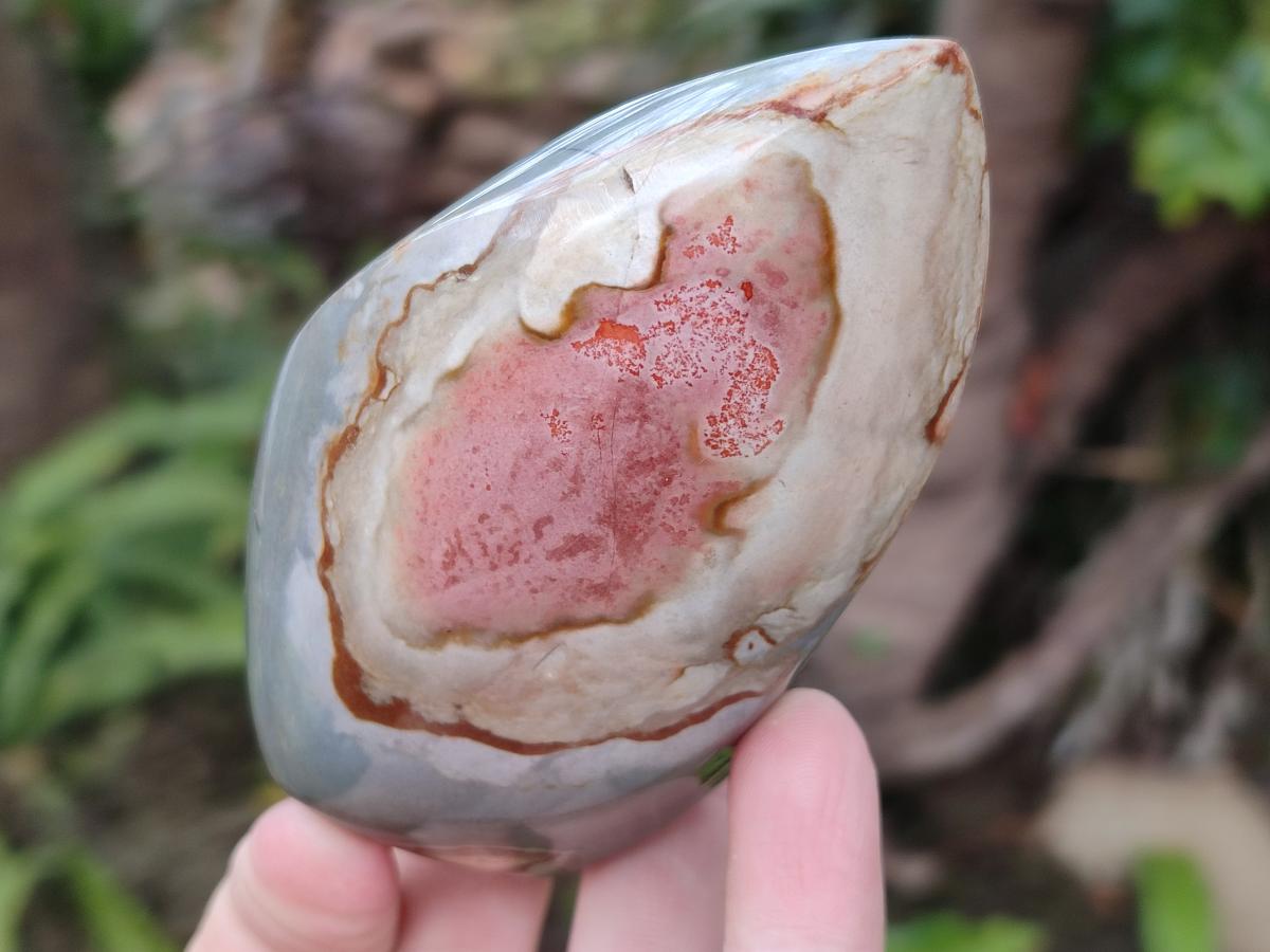 Polished Polychrome Jasper Standing Display Pieces x 3 From NW Coast, Madagascar - Toprock Gemstones and Minerals 