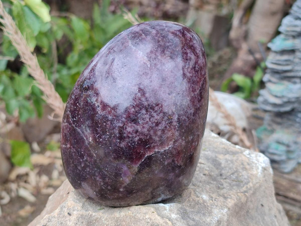 Polished Lepidolite Standing Display Pieces x 2 From Ambatondrazaka, Madagascar - Toprock Gemstones and Minerals 