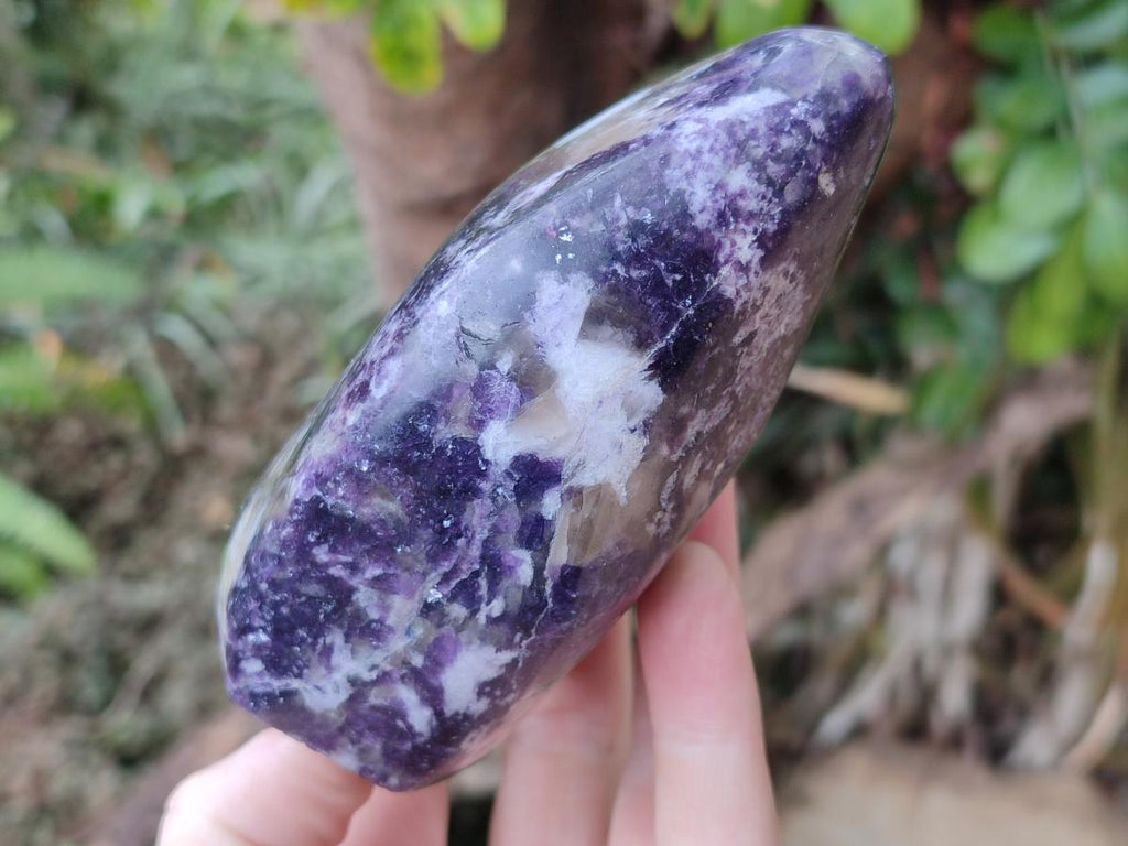 Polished Lepidolite Standing Display Pieces x 2 From Ambatondrazaka, Madagascar - Toprock Gemstones and Minerals 