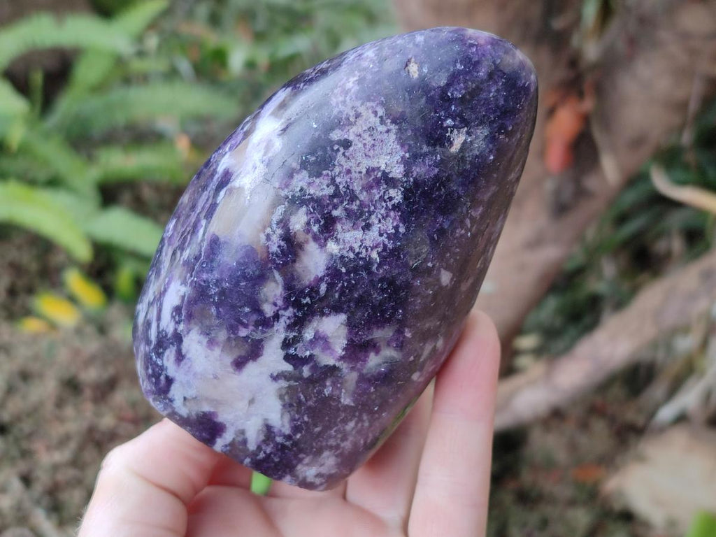 Polished Lepidolite Standing Display Pieces x 2 From Ambatondrazaka, Madagascar - Toprock Gemstones and Minerals 