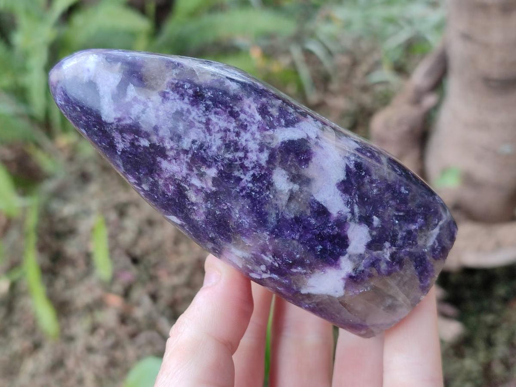 Polished Lepidolite Standing Display Pieces x 2 From Ambatondrazaka, Madagascar - Toprock Gemstones and Minerals 