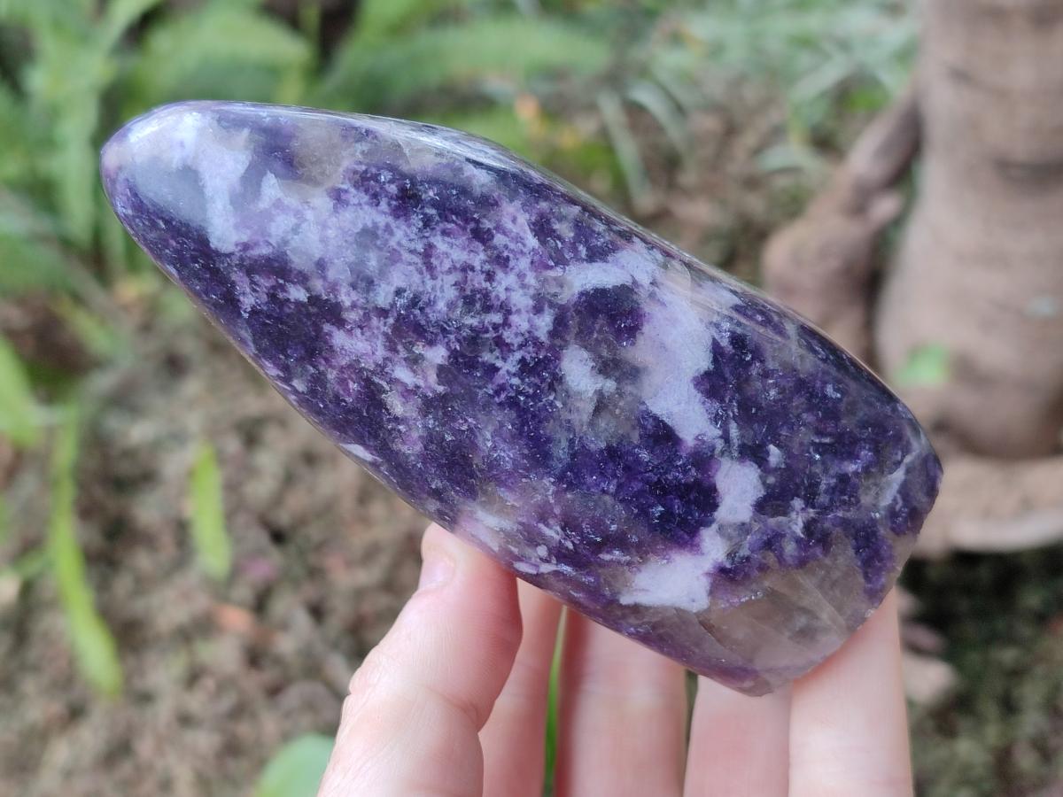 Polished Lepidolite Standing Display Pieces x 2 From Ambatondrazaka, Madagascar - Toprock Gemstones and Minerals 