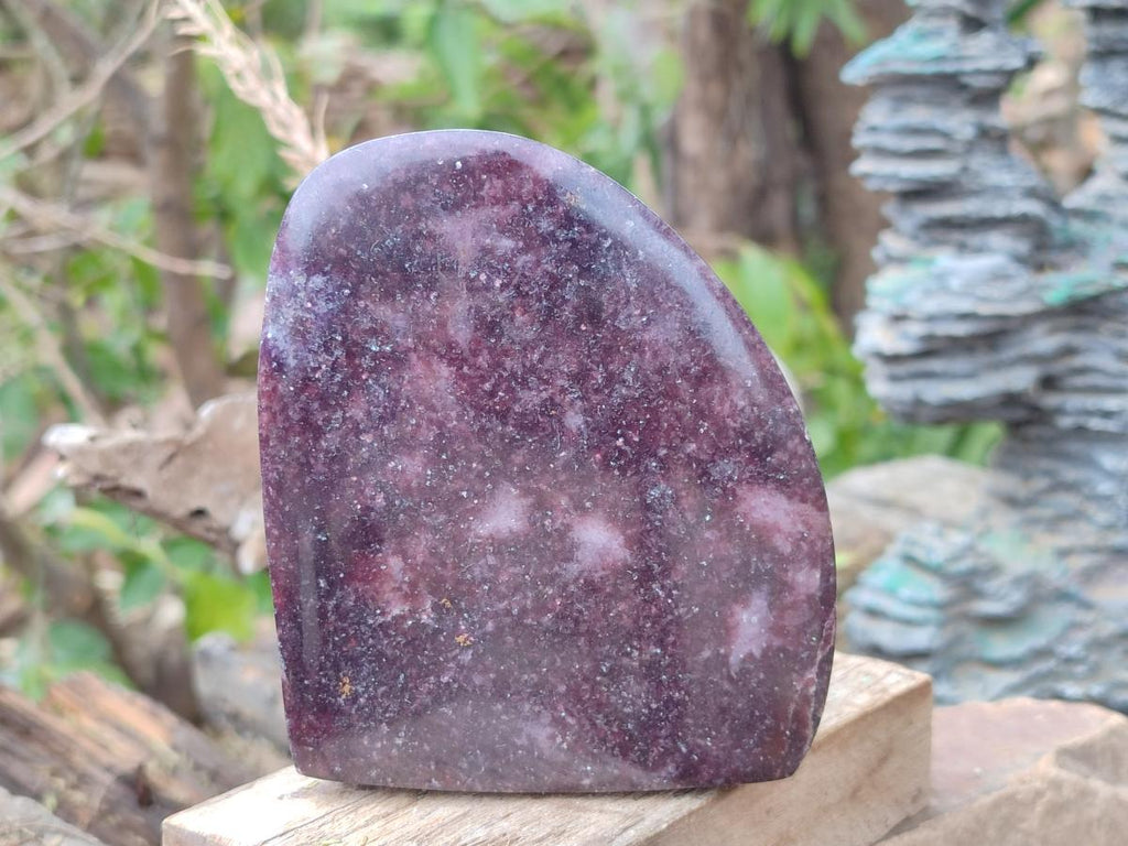 Polished Lepidolite Standing Display Pieces x 2 From Ambatondrazaka, Madagascar - Toprock Gemstones and Minerals 