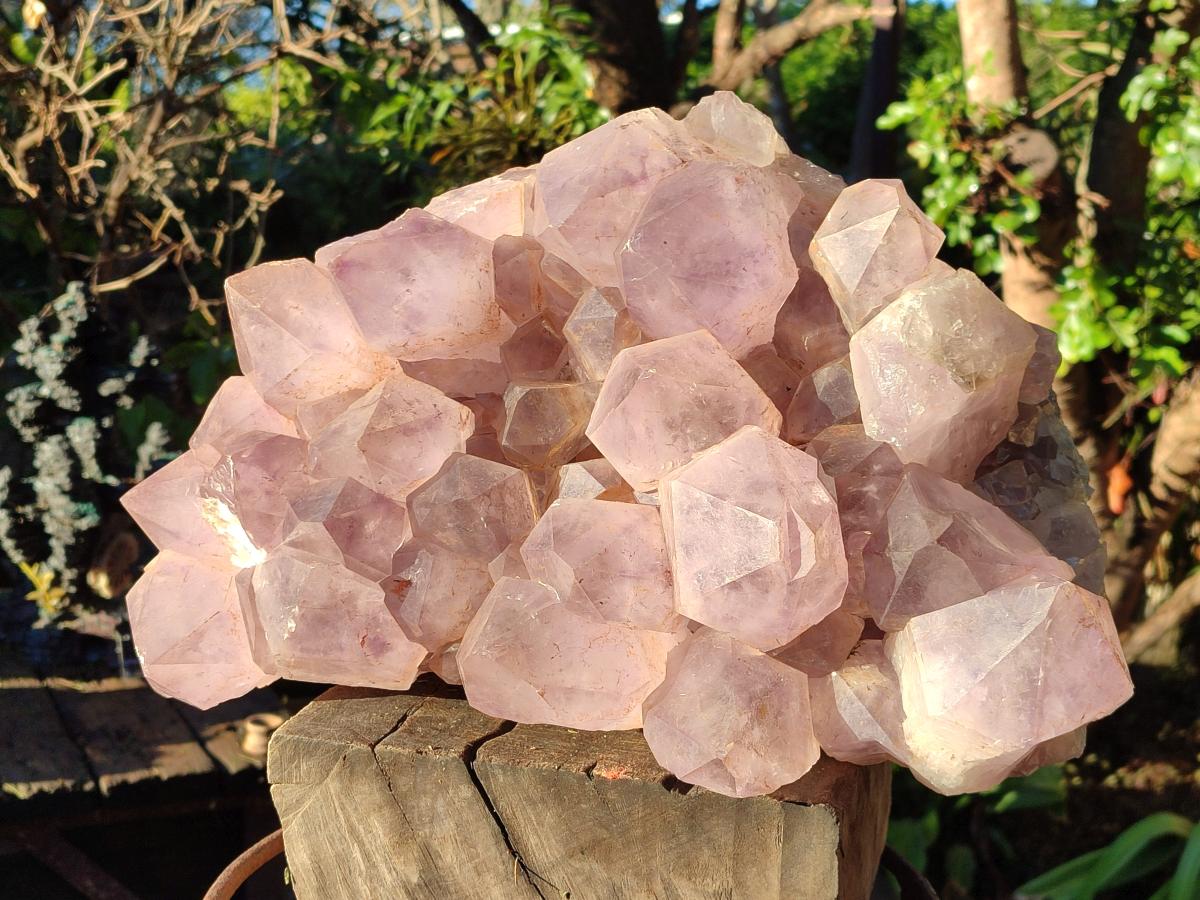 Natural XXL Jacaranda Amethyst Crystal Cluster x 1 From Mumbwa, Zambia - Toprock Gemstones and Minerals 