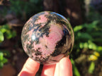 Polished Rhodonite Gemstone Spheres x 4 From Ambindavato, Madagascar - Toprock Gemstones and Minerals 