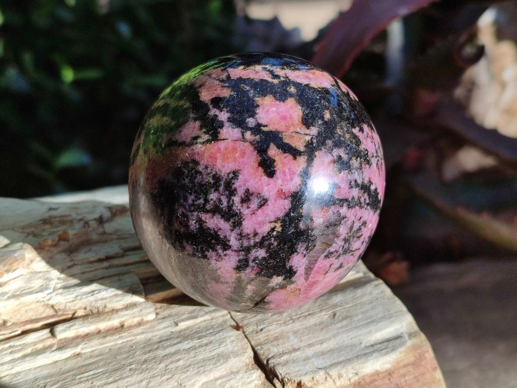 Polished Rhodonite Gemstone Spheres x 4 From Ambindavato, Madagascar - Toprock Gemstones and Minerals 