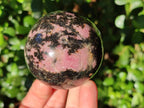 Polished Rhodonite Gemstone Spheres x 4 From Ambindavato, Madagascar - Toprock Gemstones and Minerals 