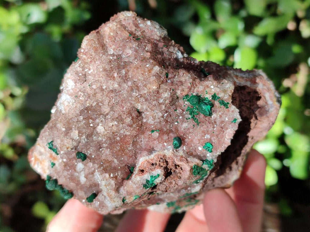 Natural Ball Malachite Specimens Coated with Limonite Quartz on Dolomite x 2 From Mindingi Mine, Congo - Toprock Gemstones and Minerals 